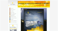 Desktop Screenshot of citel.cz