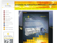 Tablet Screenshot of citel.cz